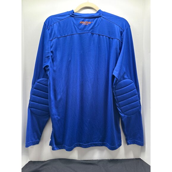 Reusch Mens MMS Cool Padded Goalkeeper Jersey Blue/Orange Long Sleeve - Picture 5 of 8
